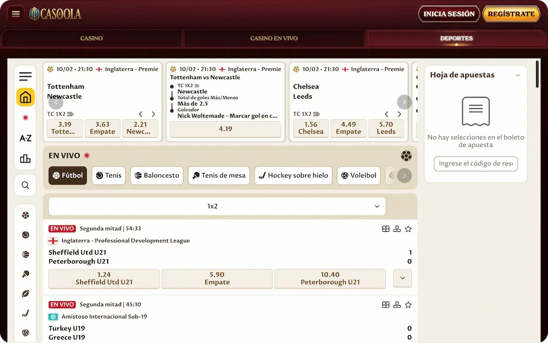 deportes del casino casoola